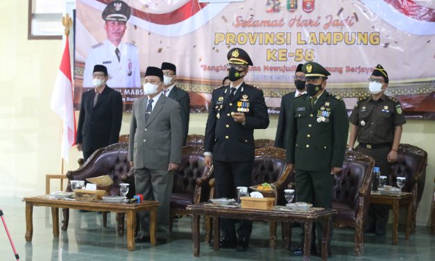 Pemkab Lampung Barat Menghadiri Hari Jadi Ke -58 Provinsi Lampung.