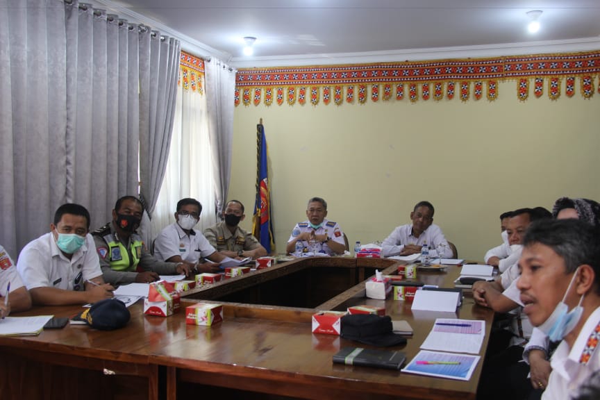 Pemkab Lampung Barat Melakukan Rakor Forum Lalu Lintas Kabupaten Lampung Barat Tahun 2022