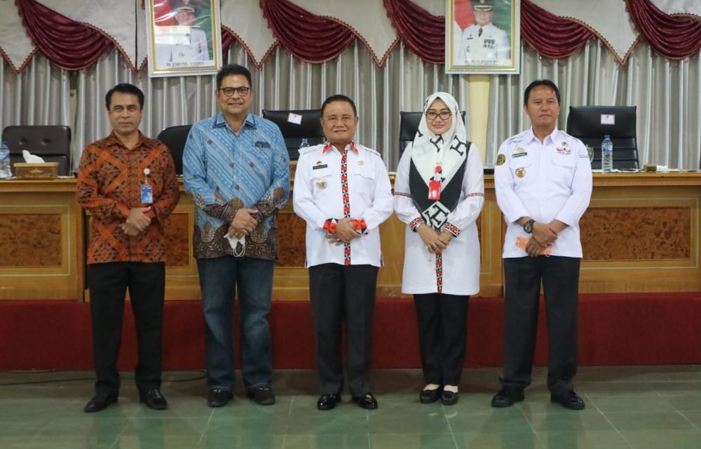 Wabup Lampung Barat Melakukan Pengukuhan dan Penandatanganan Kerjasama BNI Di Lampung Barat