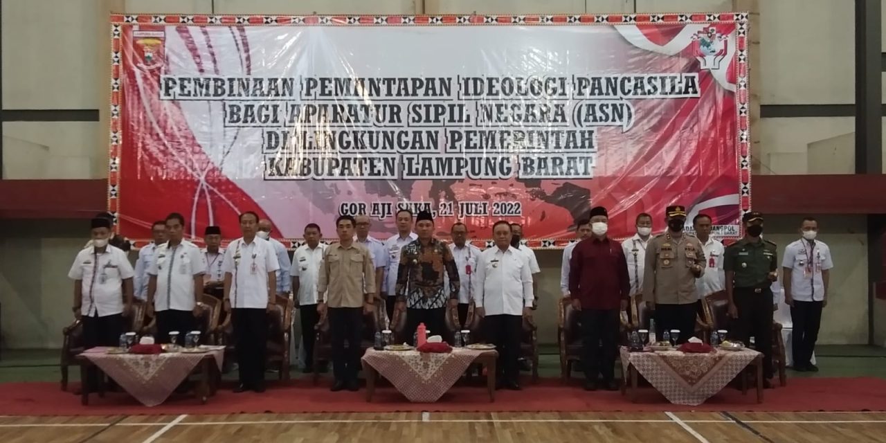 Tanamkan Nilai Pancasila Terhadap ASN, Bupati Parosil Membuka Resmi Pembinaan Pemantapan Ideologi Pancasila