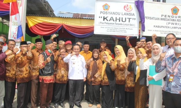 Wabup Mad Hasnurin Resmikan Posyandu KAHUT Pada Peringatan HUT PWRI Ke-60