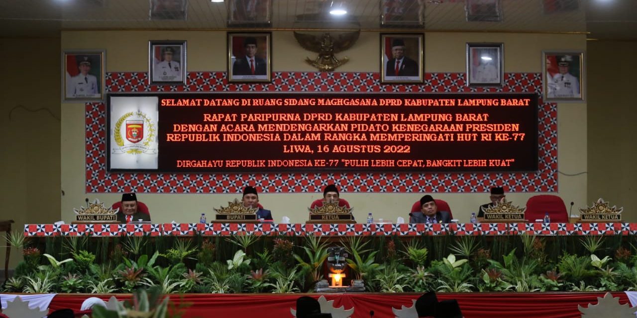 Bupati Parosil hadiri Rapat paripurna pidato kenegaraan
