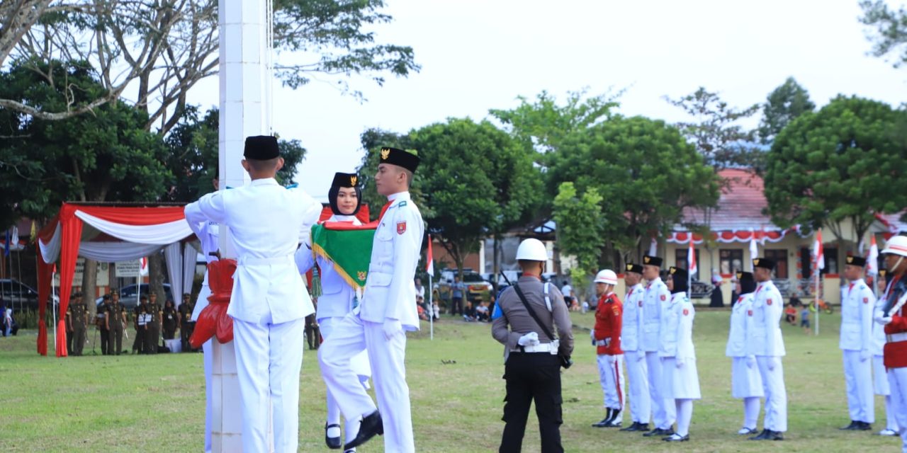 Sukses, Penurunan Bendera Merah Putih Berlangsung dengan Khidmat
