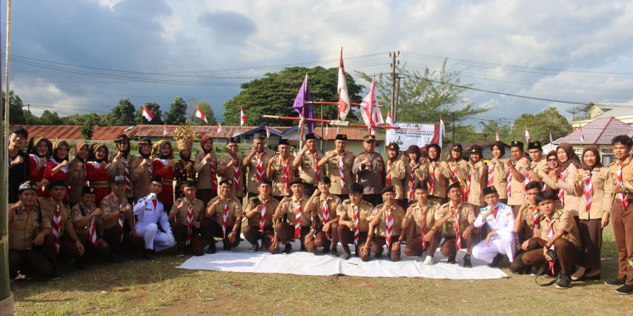 Sekda Lambar Pimpin Apel Besar Hari Pramuka Ke-61