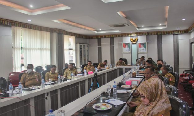 Wakil Bupati Lambar Pimpin Rakor Pengendalian Inflasi Daerah Tahun 2022 Secara Virtual