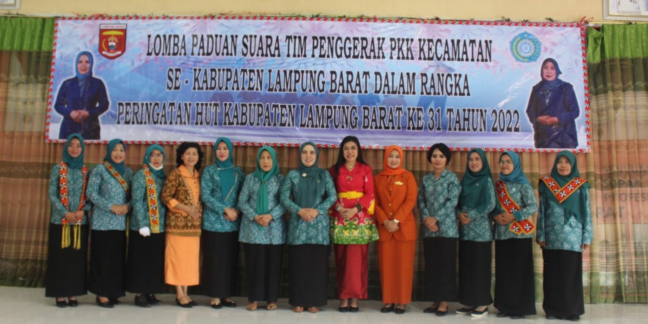 Memperingati HUT Lampung Barat ke-31, Ketua TP-PKK Lampung Barat Gelar Lomba Paduan Suara