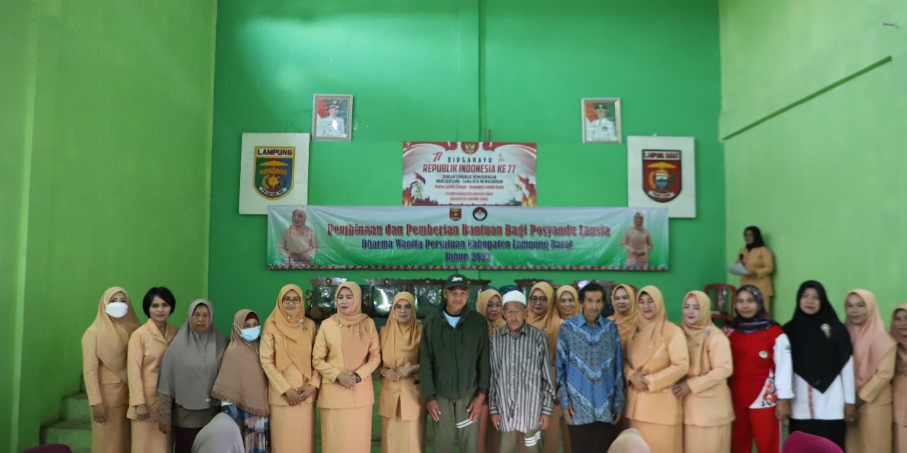Hadiri Posyandu Ketua Dharma Wanita Sebut Kesehatan Modal Utama Dalam Hidup