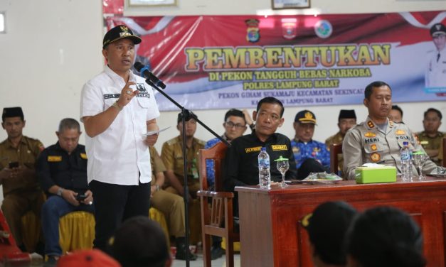 Bupati Parosil Meresmikan Pekon Giham Suka Maju Sebagai Pekon Tangguh Anti Narkoba