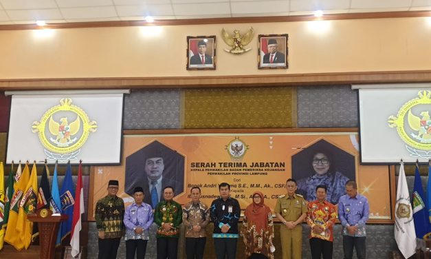 Wabup Lambar hadiri sertijab Kepala BPK Perwakilan Provinsi Lampung