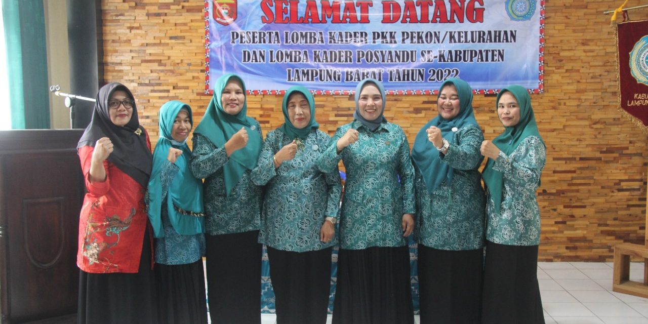 Lomba Kader PKK dan Posyandu Sekabupaten Lambar Dibuka Ketua TP-PKK Partinia.