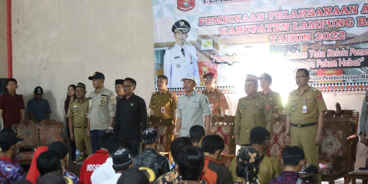 Bupati Parosil Jadi Pemateri Pembinaan Pelaksanaan APB Pekon Di Dua Kecamatan