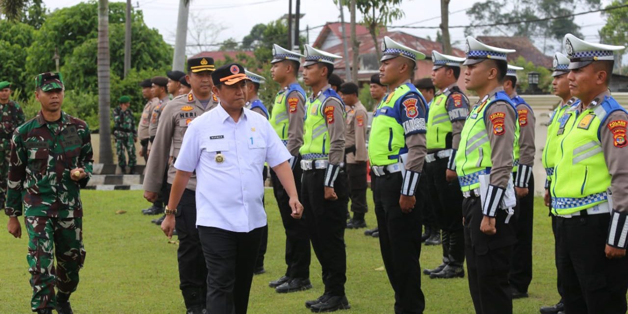 Pj Bupati Nukman Pimpin Apel Gelar Pasukan Operasi Lilin 2022