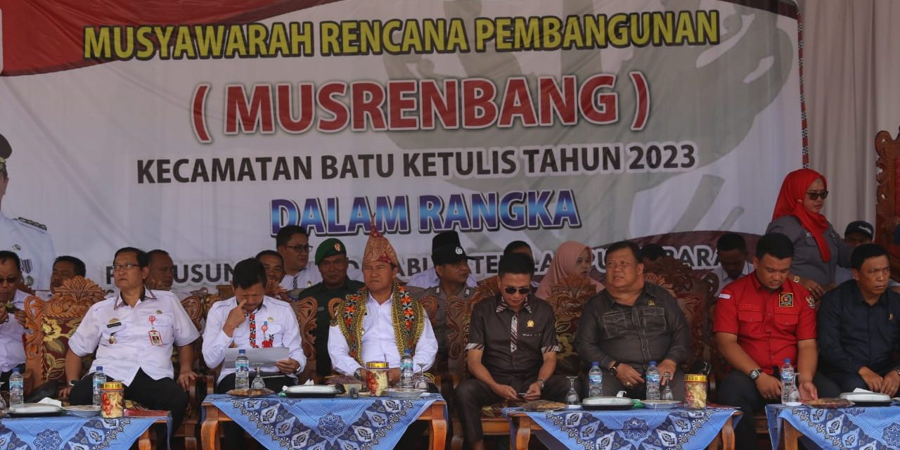 Pj. Bupati Lambat Gelar Musrenbang di Kecamatan Belalau dan Batu Ketulis