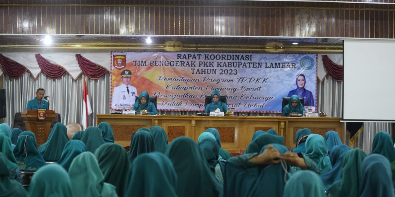 Zelda Nukman pimpin Rakoor TIM PKK Lampung Barat