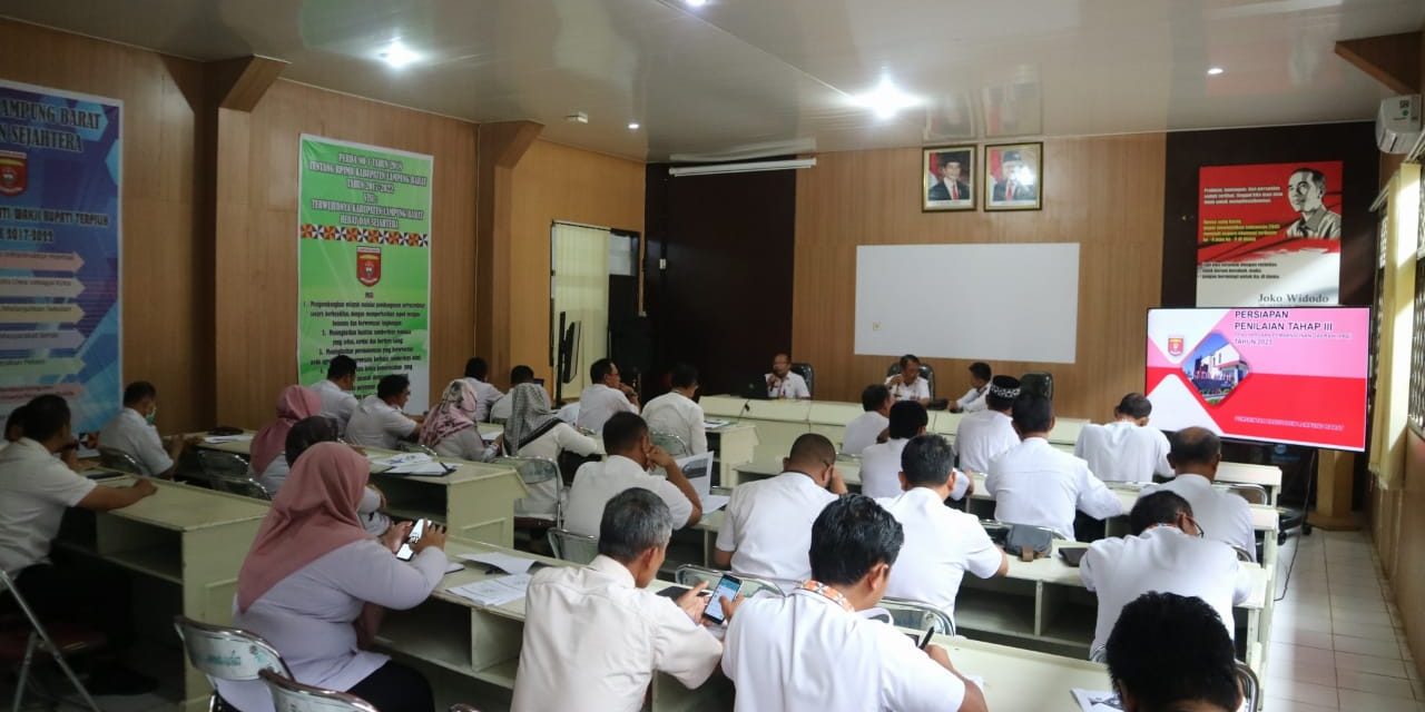 Satukan Persepsi, Pemkab Lambar Gelar Rapat Persiapan Penilaian PPD tahap III 2023.