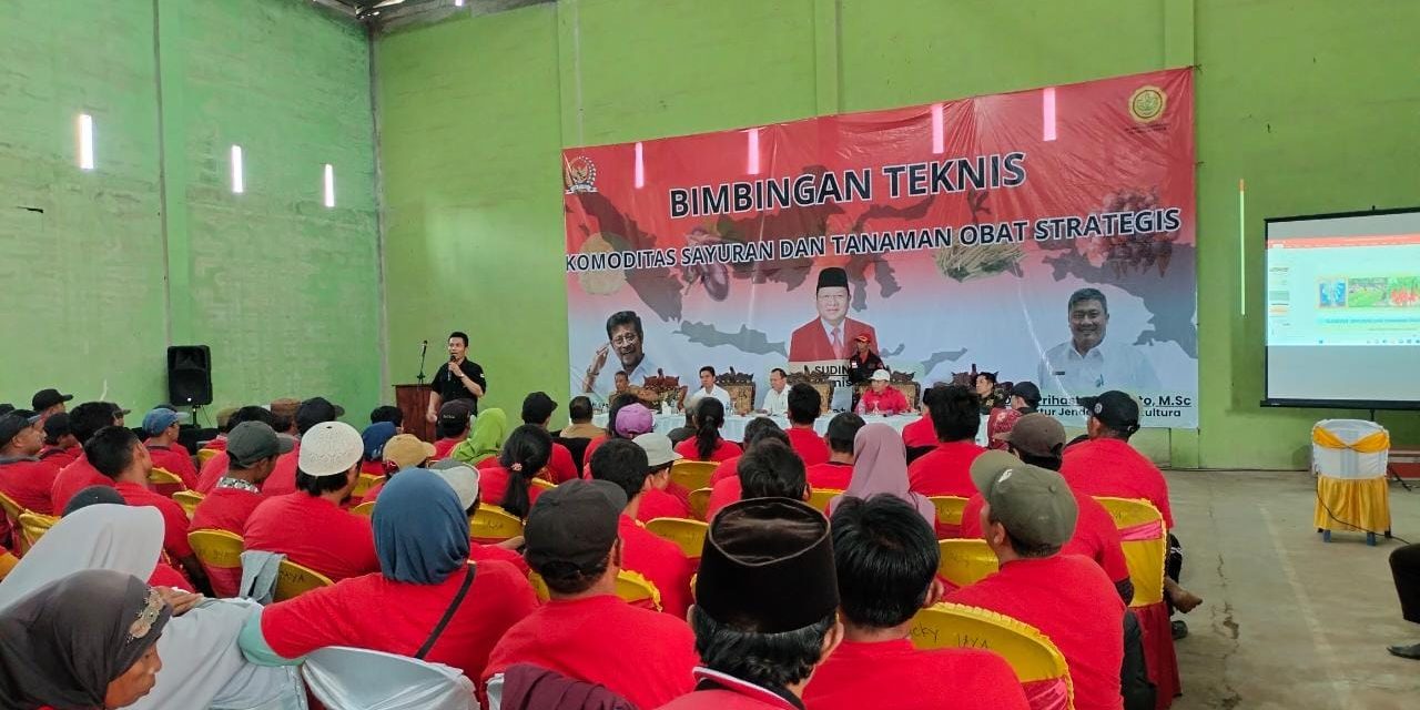 Ikuti Bimtek Komoditas Sayur dan Tanaman Obat, Wasisno Tekankan Tiga Hal.