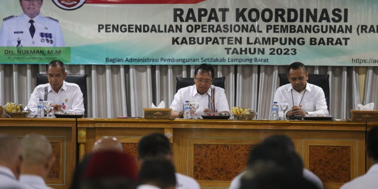 Buka Rakor POP Triwulan II Tahun 2023, Pj. Bupati Lambar  Minta Jajaran Mengambil Langkah Strategis