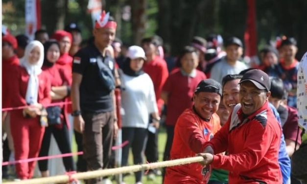 Rayakan Hut Ri Ke-58, Pemkab Lambar Gelar Perlombaan Permainan Tradisional