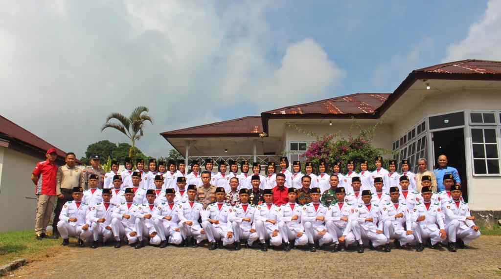 Diklat Pembentukan Paskibraka Kabupaten Lampung Barat Resmi Ditutup