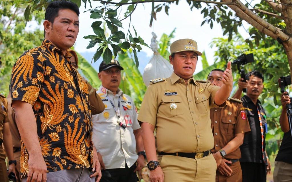 Pj. Bupati Lambar tnjau lahan tempat pembangunan dan pengembangan pasar tematik wisata Lumbok Seminung