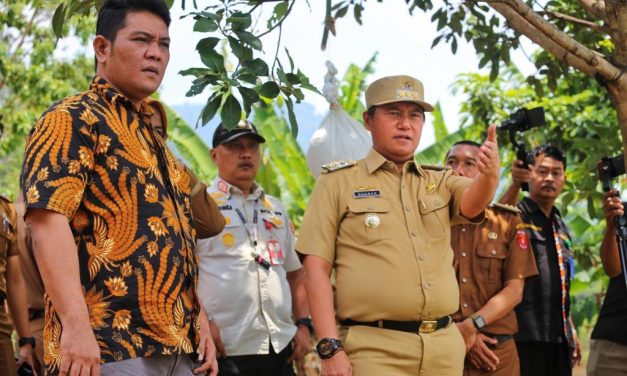 Pj. Bupati Lambar tnjau lahan tempat pembangunan dan pengembangan pasar tematik wisata Lumbok Seminung