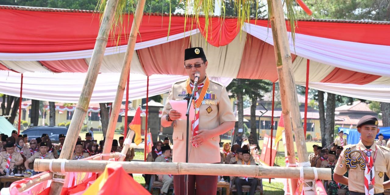 Peringatan Hari Besar Pramuka ke-62, Menjadi Momen Suka Cita Bagi Gerakan Pramuka Lampung Barat.