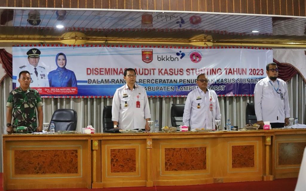 Tekan Percepatan Penurunan Stunting, Pemkab Lambar Gelar Diseminasi Audit Stunting.