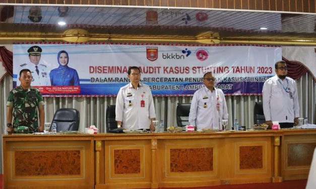 Tekan Percepatan Penurunan Stunting, Pemkab Lambar Gelar Diseminasi Audit Stunting.