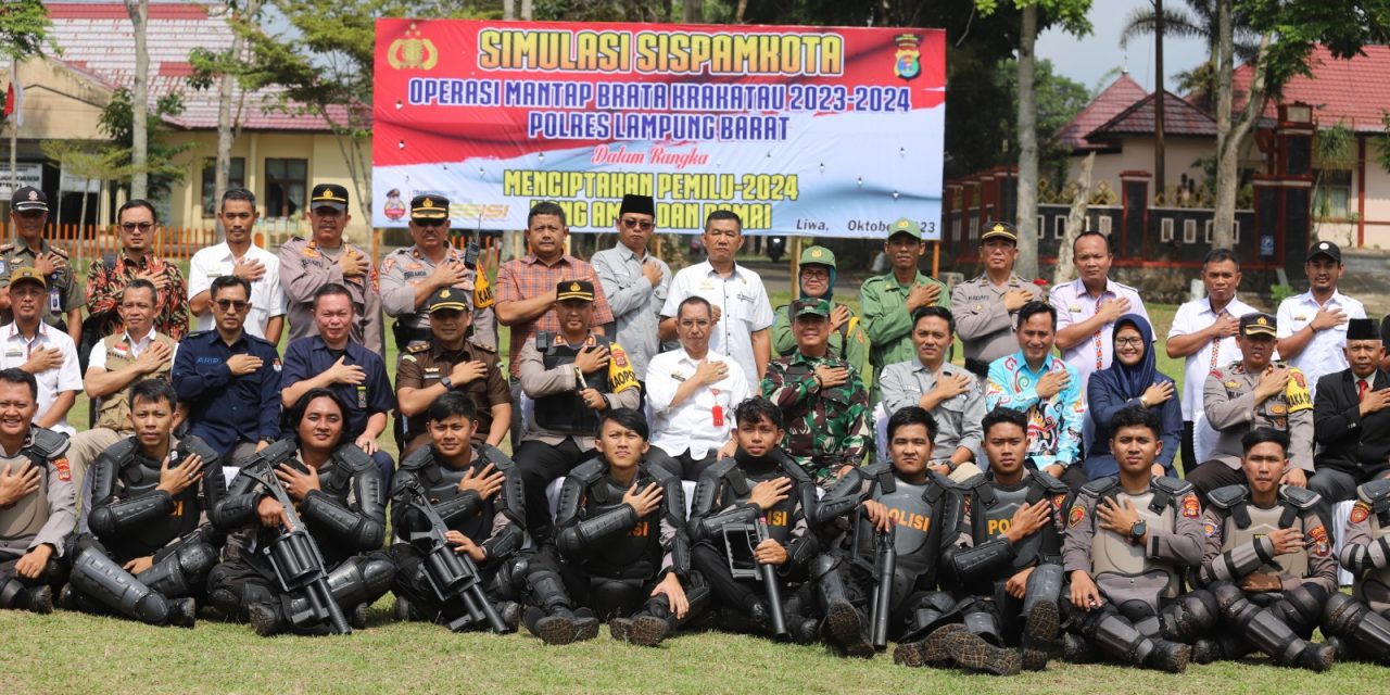 Saksikan Simulasi Sispamkota, Ismet Inoni Optimis Pemilu 2024 Berjalan Dengan Aman dan Damai.