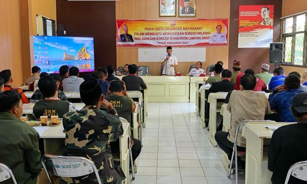 Sekda Lambar Harap Ormas Jadi Motor Penggerakan Pelaksanaan Pemilu Yang Aman dan Kondusif.