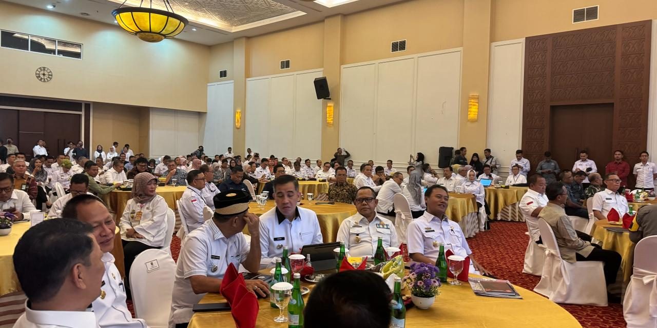 Pj Bupati Nukman Hadiri Rapat HLM dan Capacity Building TPID Provinsi Lampung.