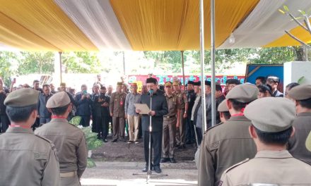 Pj. Bupati Nukman pimpin prosesi upacara pemakaman Ronggur L. Tobing