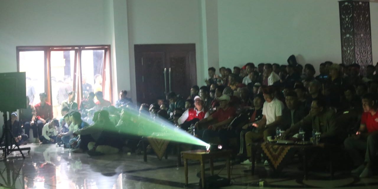 Pemkab Lambar gelar acara nobar semifinal piala asian cup Indonesia melawan Uzbekistan