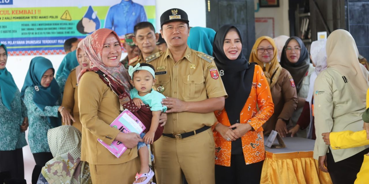 Pj. Bupati Nukman Resmikan Kegiatan Peluncuran Pekan Imunisasi Nasional 2024