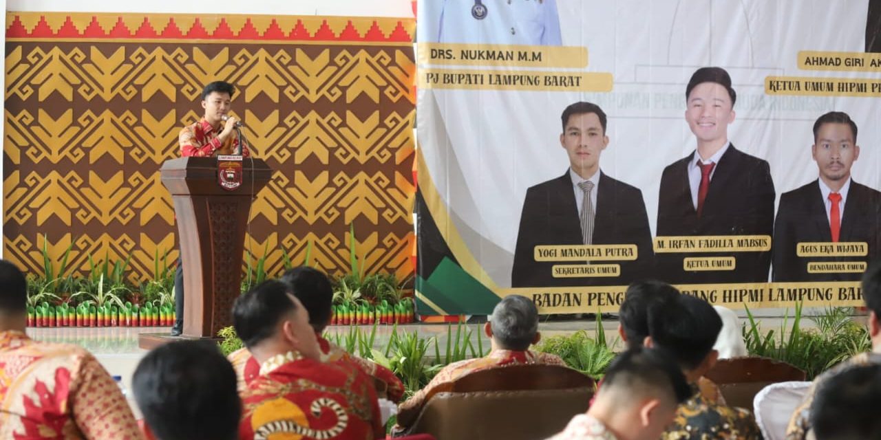 Pelantikan BPC HIPMI Lampung Barat : Pj Bupati Nukman Ajak Pengusaha Muda Tingkatkan Ekonomi Daerah