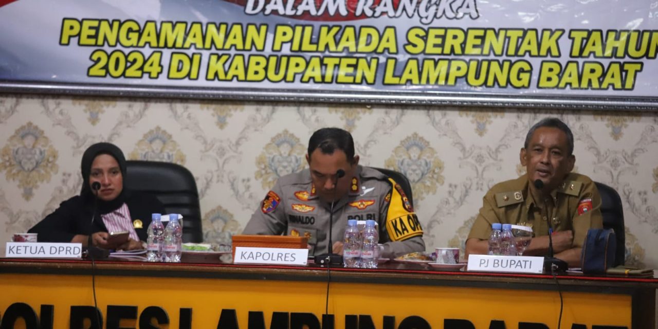 Pastikan Pilkada 2024 di Lampung Barat Aman, Damai dan Kondusif, Wasisno Sembiring Ikuti Rakor Lintas Sektoral Ops