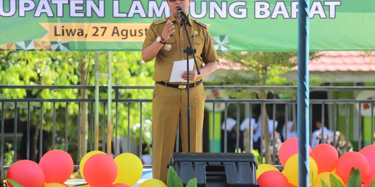 Pj Bupati Lampung Barat Hadiri Acara Penilaian Lomba sekolah Sehat.