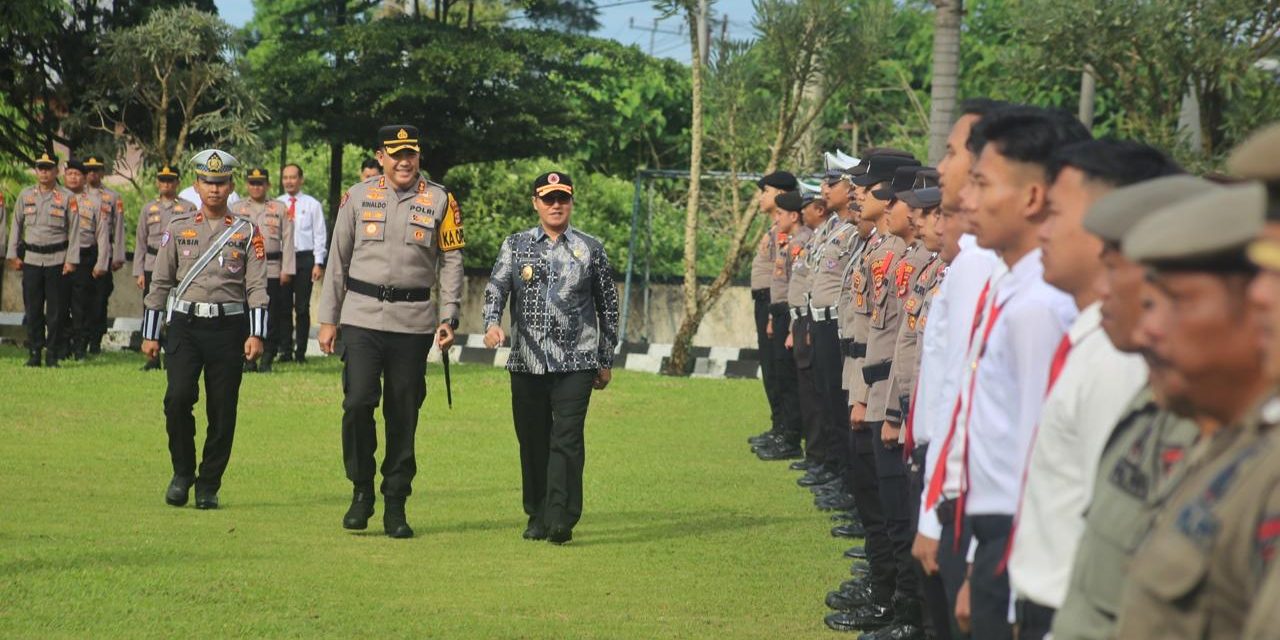 Sekda Nukman Ikuti Gelar Pasukan Pengamanan Idul Fitri 1446 Hijriah.