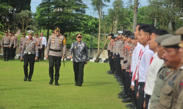 Sekda Nukman Ikuti Gelar Pasukan Pengamanan Idul Fitri 1446 Hijriah.