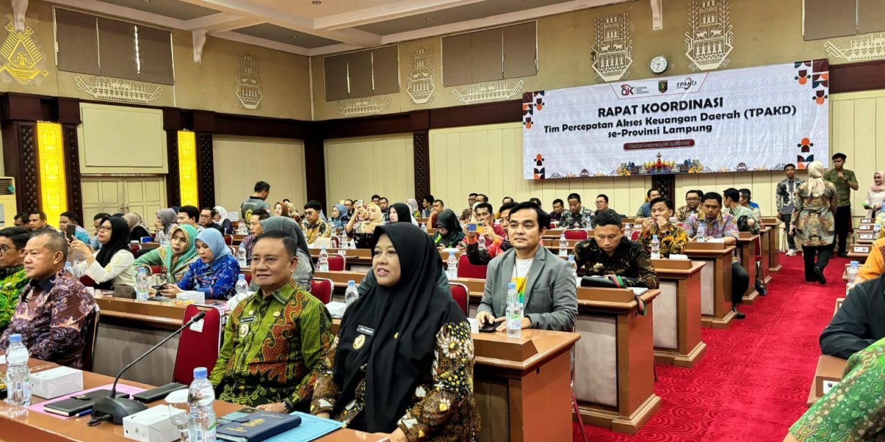 Dorong Akses Keuangan Merata, Wakil Bupati Lampung Barat Hadiri Rakor TPAKD 2025 di Bandar Lampung
