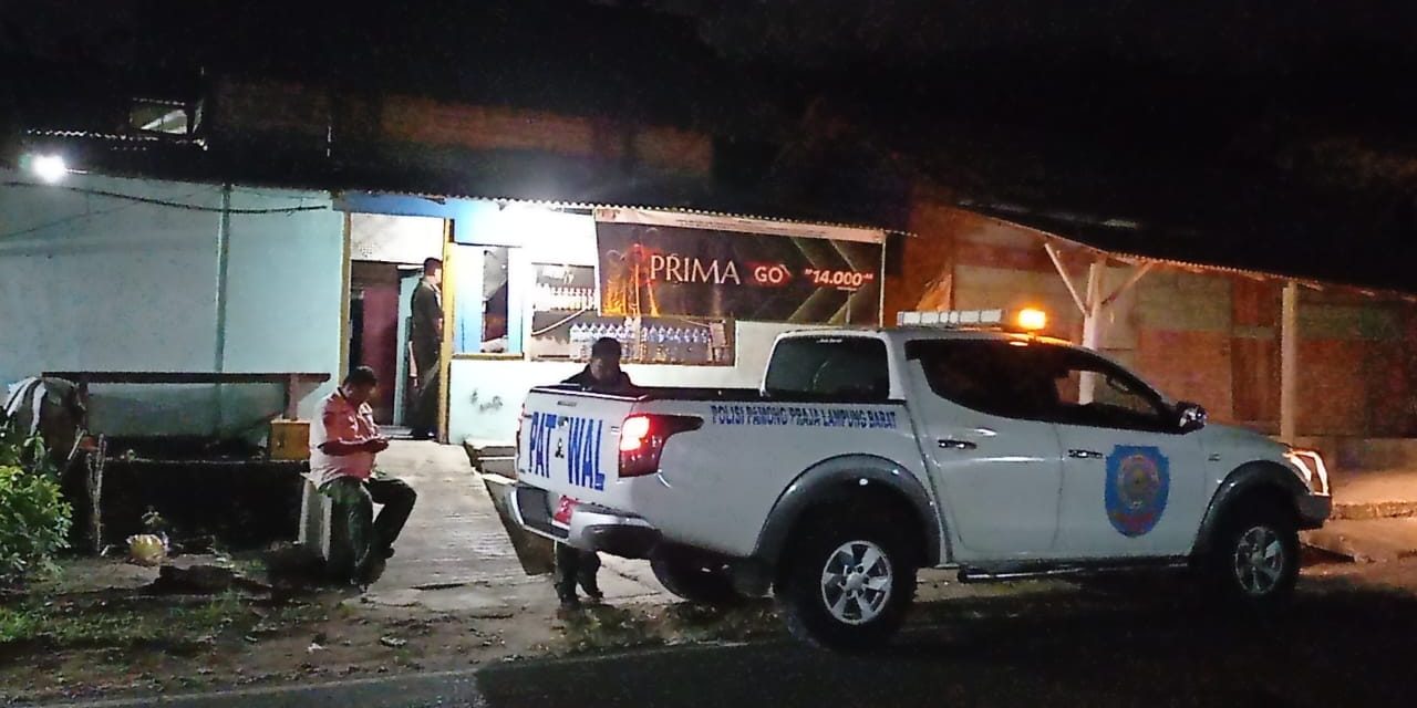 Satpol PP Lampung Barat Lakukan Patroli Lanjutan Penegakan Perda Ketertiban Umum di Way Tenong