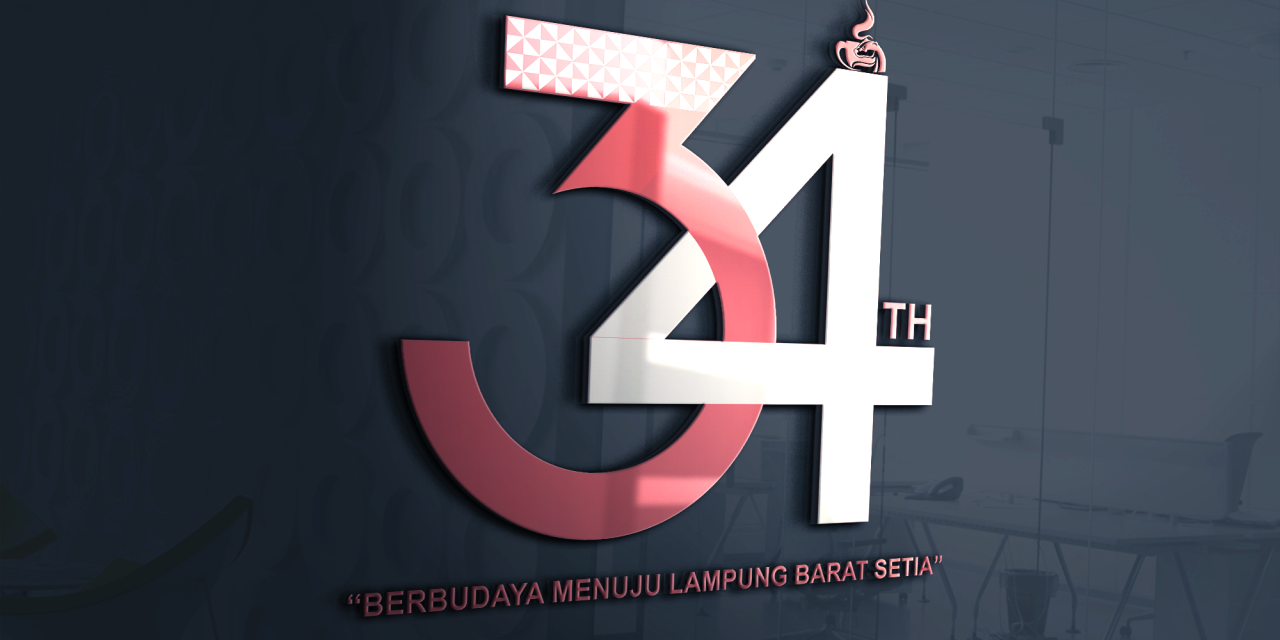 Logo HUT Lampung Barat ke 34
