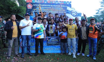 Turnamen Dandim Cup 2025 Resmi Ditutup Bupati Lambar, Ronggolawe C Keluar Sebagai Juara Satu