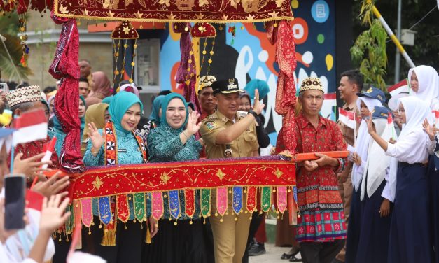 Didampingi Bupati Parosil dan Macik Partinia, Ketua TP PKK Provinsi Lampung Canangkan Desa TAPIS di Lumbok Seminung: Serahkan Sejumlah Bantuan Sosial dan Ekonomi Produktif