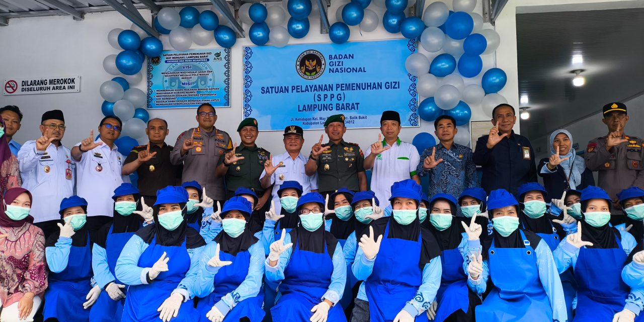 Wabup Lampung Barat Mad Hasnurin Hadiri Peresmian Dapur SPPG untuk Dukung Program MBG di Kecamatan Balik Bukit