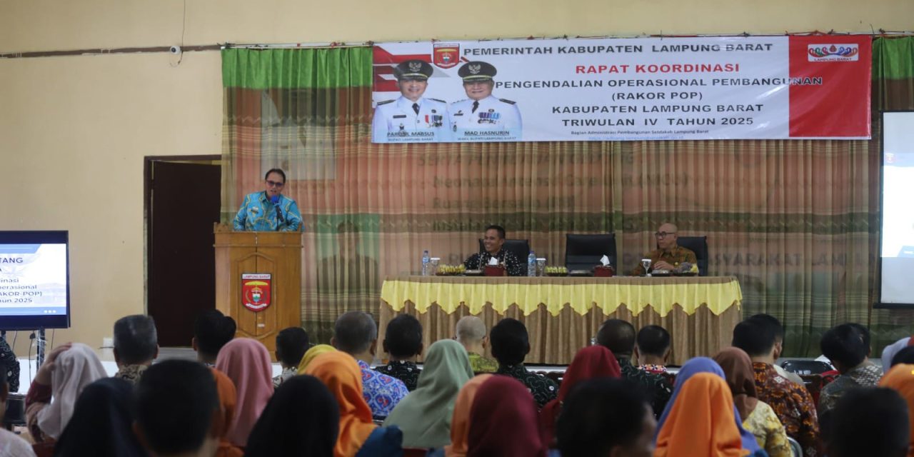 Pemkab Lambar Perkuat Langkah Koordinasi dan Pengendalian Melalui Rakor POP