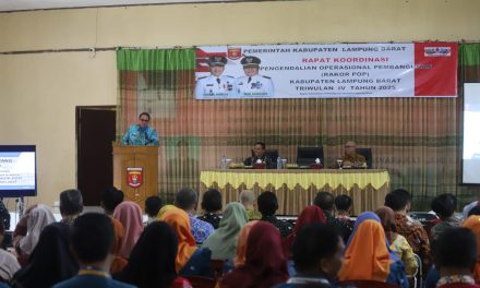 Pemkab Lambar Perkuat Langkah Koordinasi dan Pengendalian Melalui Rakor POP