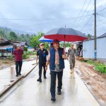 Bupati Lampung Barat Tinjau Pembangunan Jalan di Pekon Tugu Ratu, Kecamatan Suoh