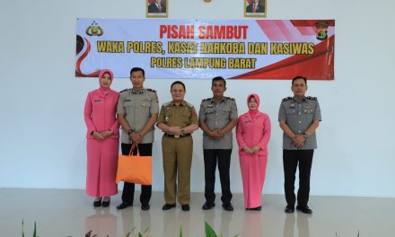 Wabup Mad Hasnurin Hadiri Pisah Sambut Wakapolres Lampung Barat