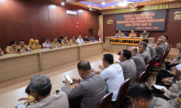 Wakil Bupati Lampung Barat Ikuti Rakor Lintas Sektoral Sambut Perayaan Idul Fitri